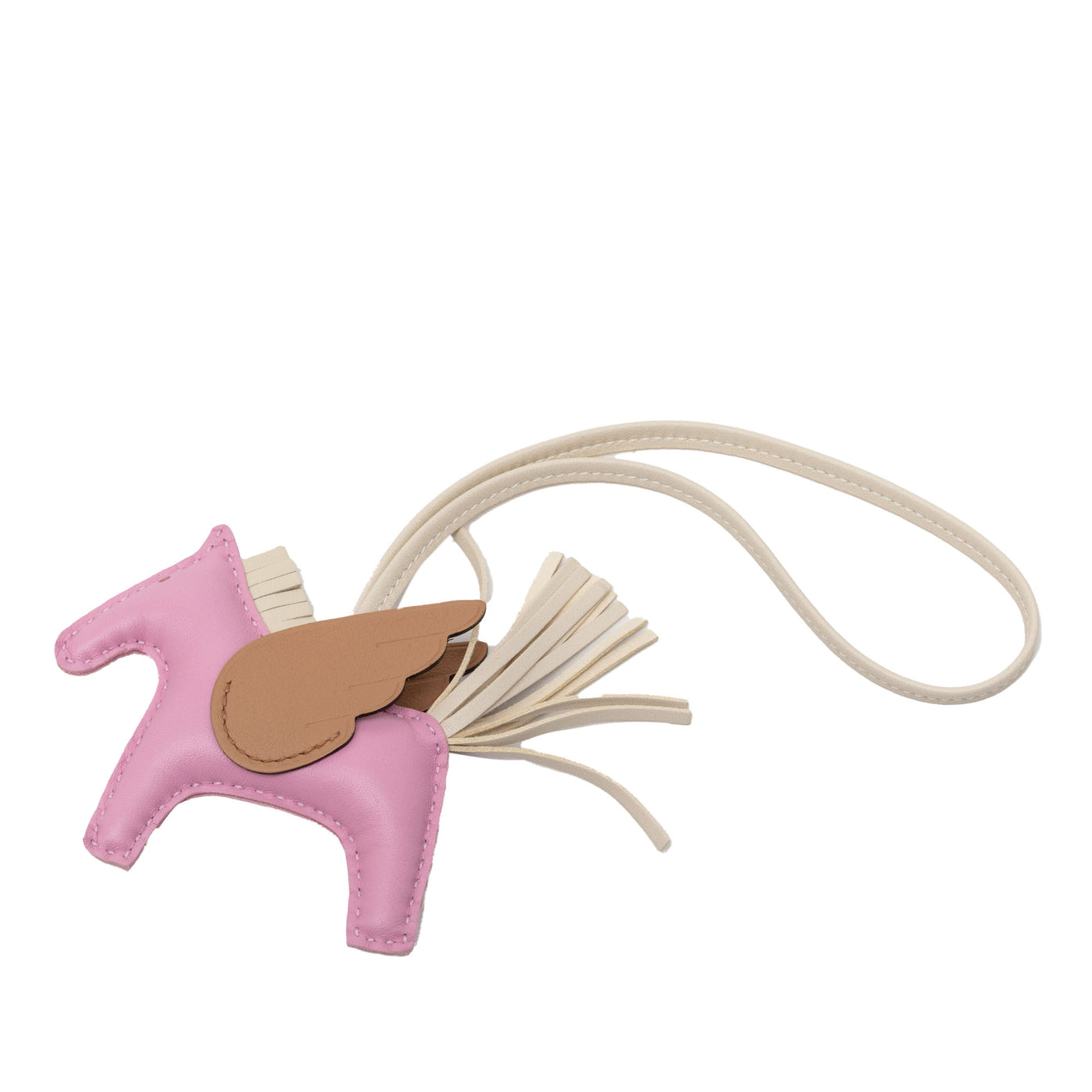 Milo lambskin and Swift Calfskin Rodeo Pegase Bag Charm PM - Image 1