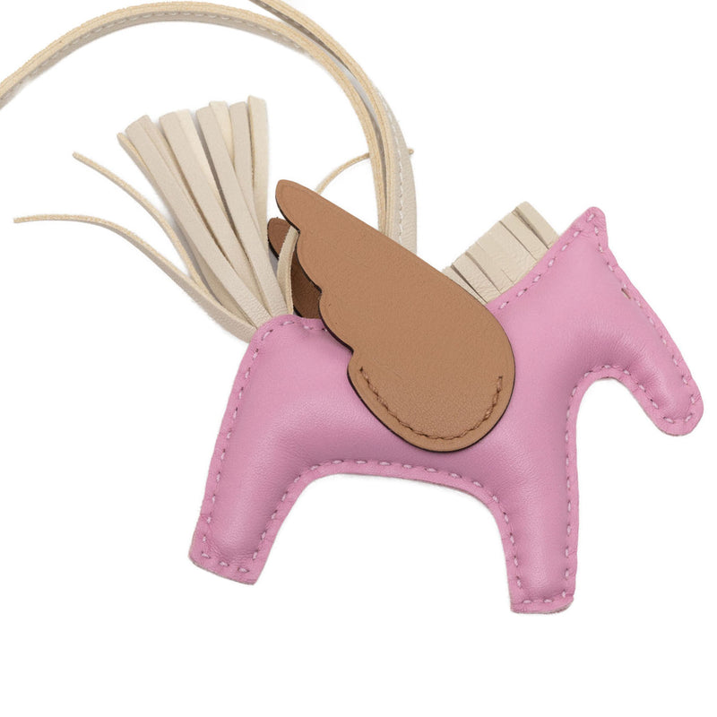 Milo lambskin and Swift Calfskin Rodeo Pegase Bag Charm PM - Image 3
