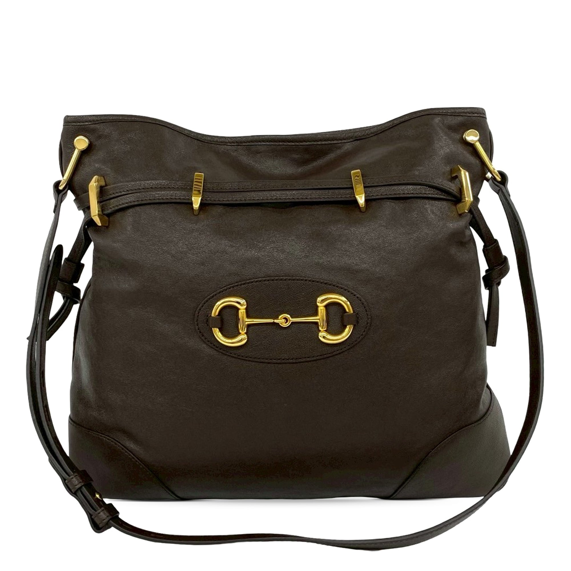 Leather Horsebit 1955 Drawstring Crossbody - Image 1