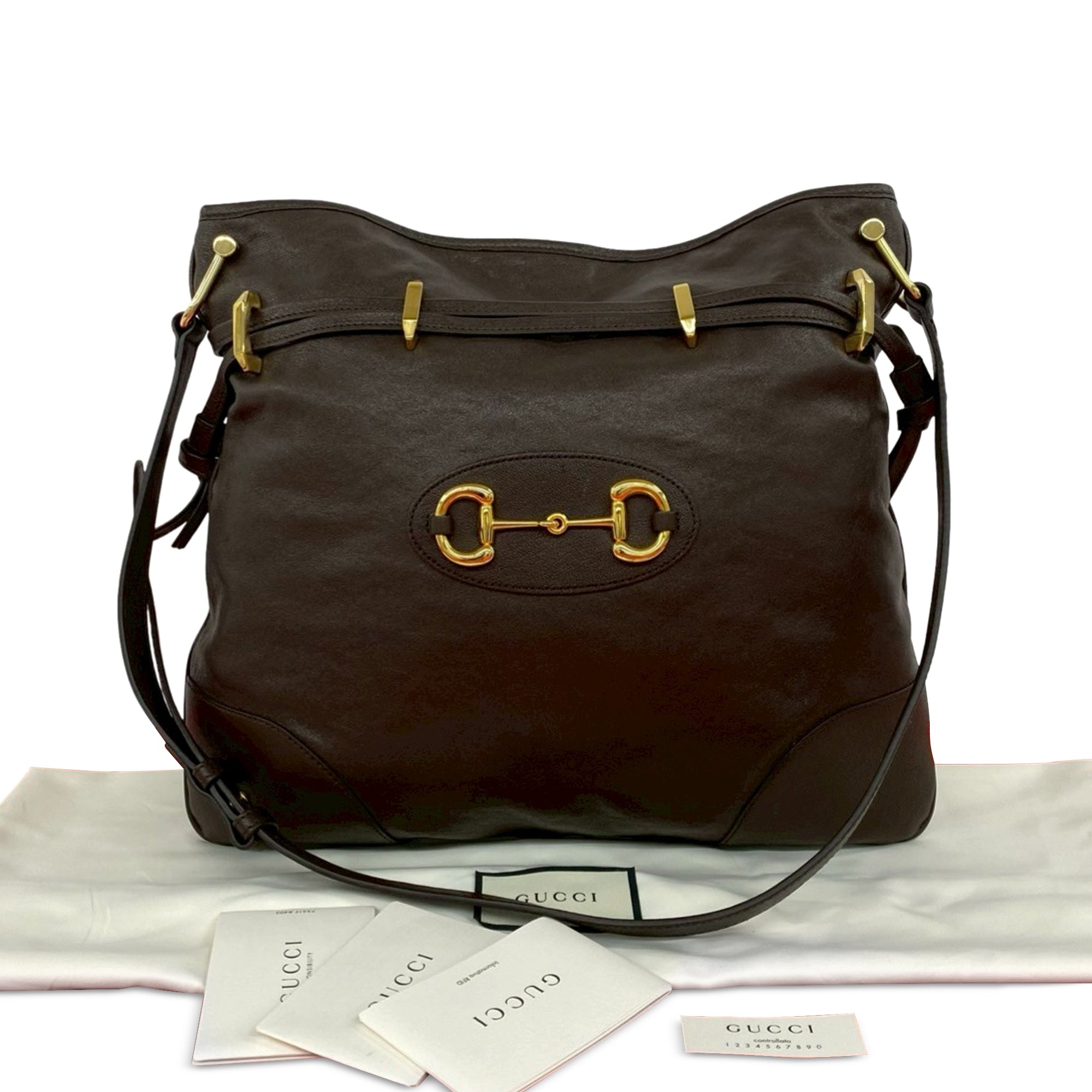 Leather Horsebit 1955 Drawstring Crossbody - Image 10