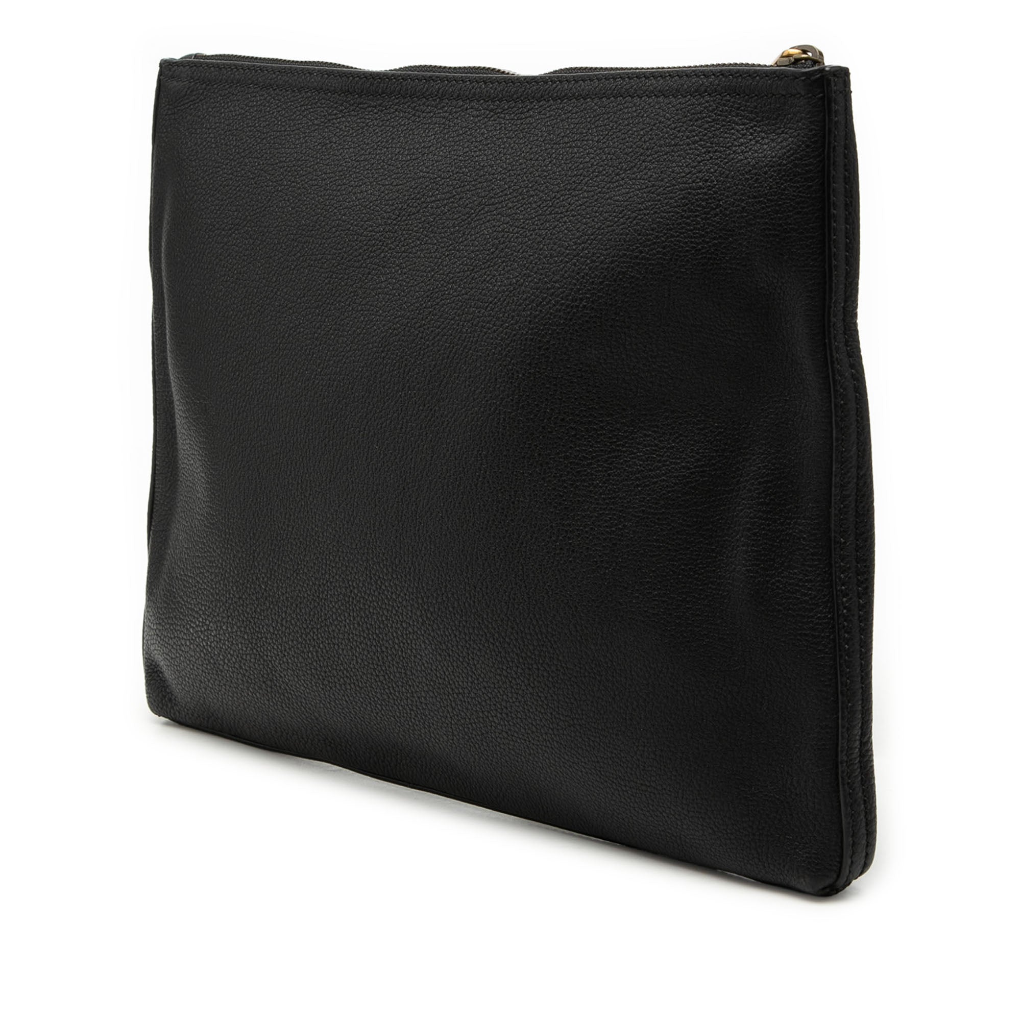 Medium Calfskin Logo Portfolio Clutch - Image 2