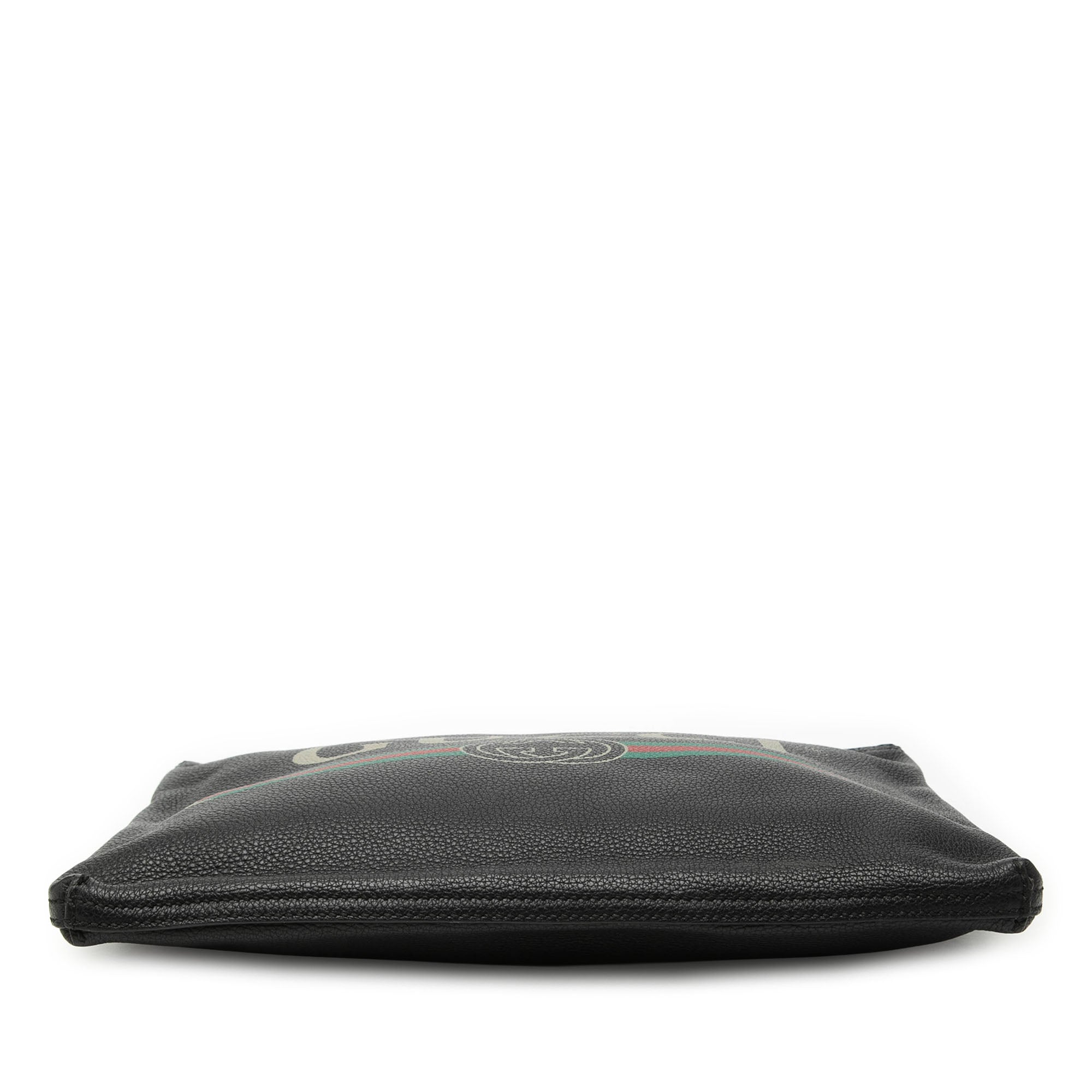 Medium Calfskin Logo Portfolio Clutch - Image 3