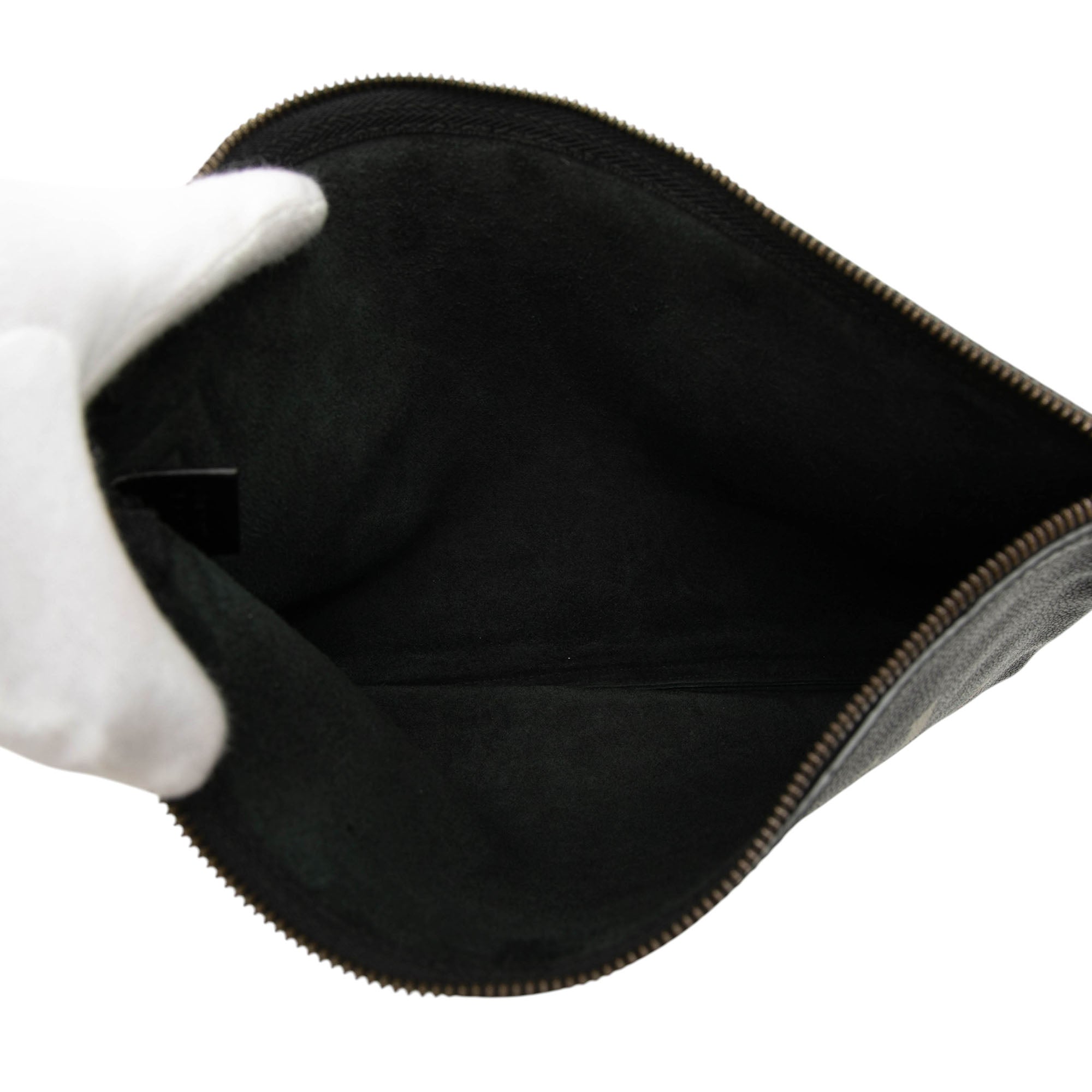 Medium Calfskin Logo Portfolio Clutch - Image 4