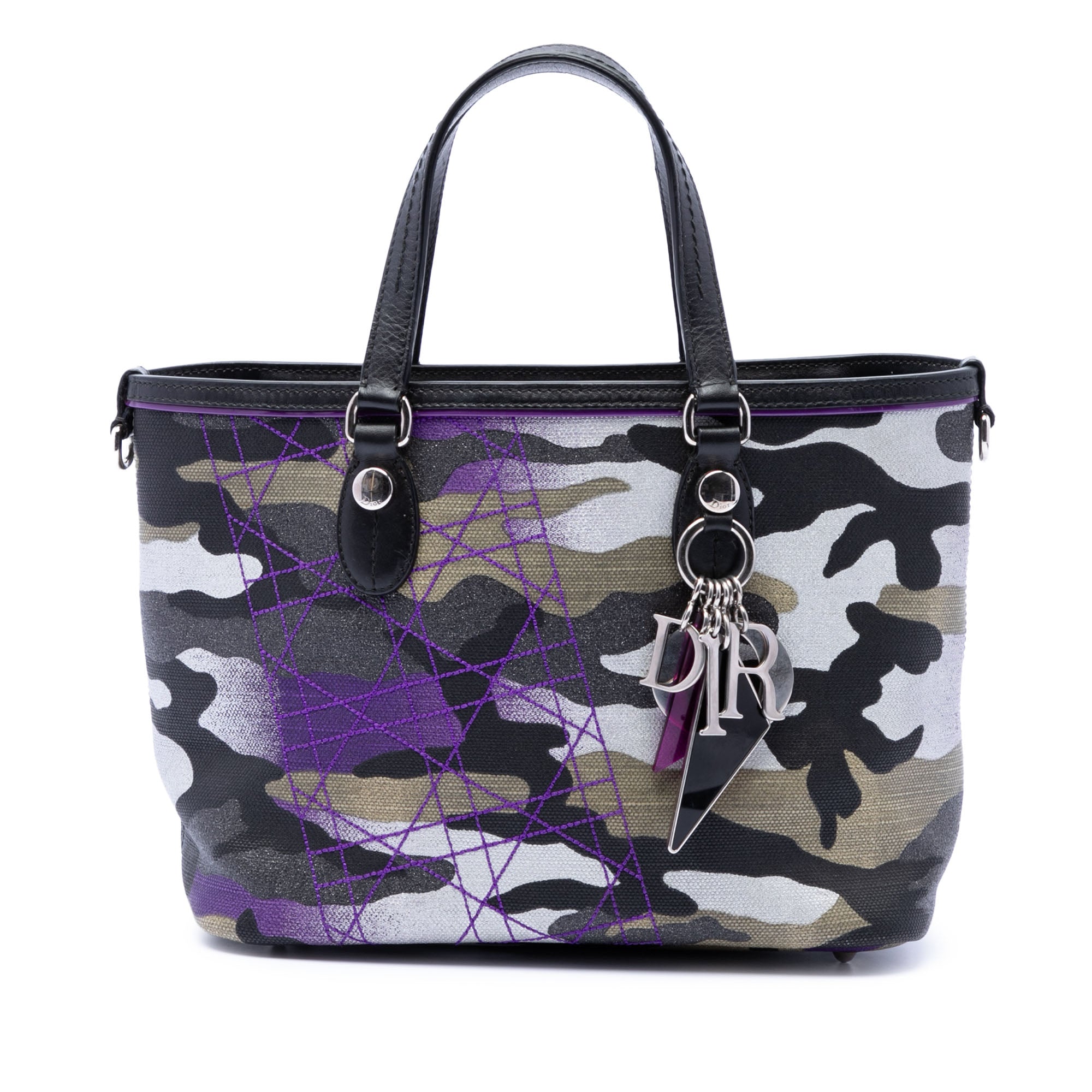 Anselm Reyle Mini Canvas Camouflage Shopping Tote - Image 1