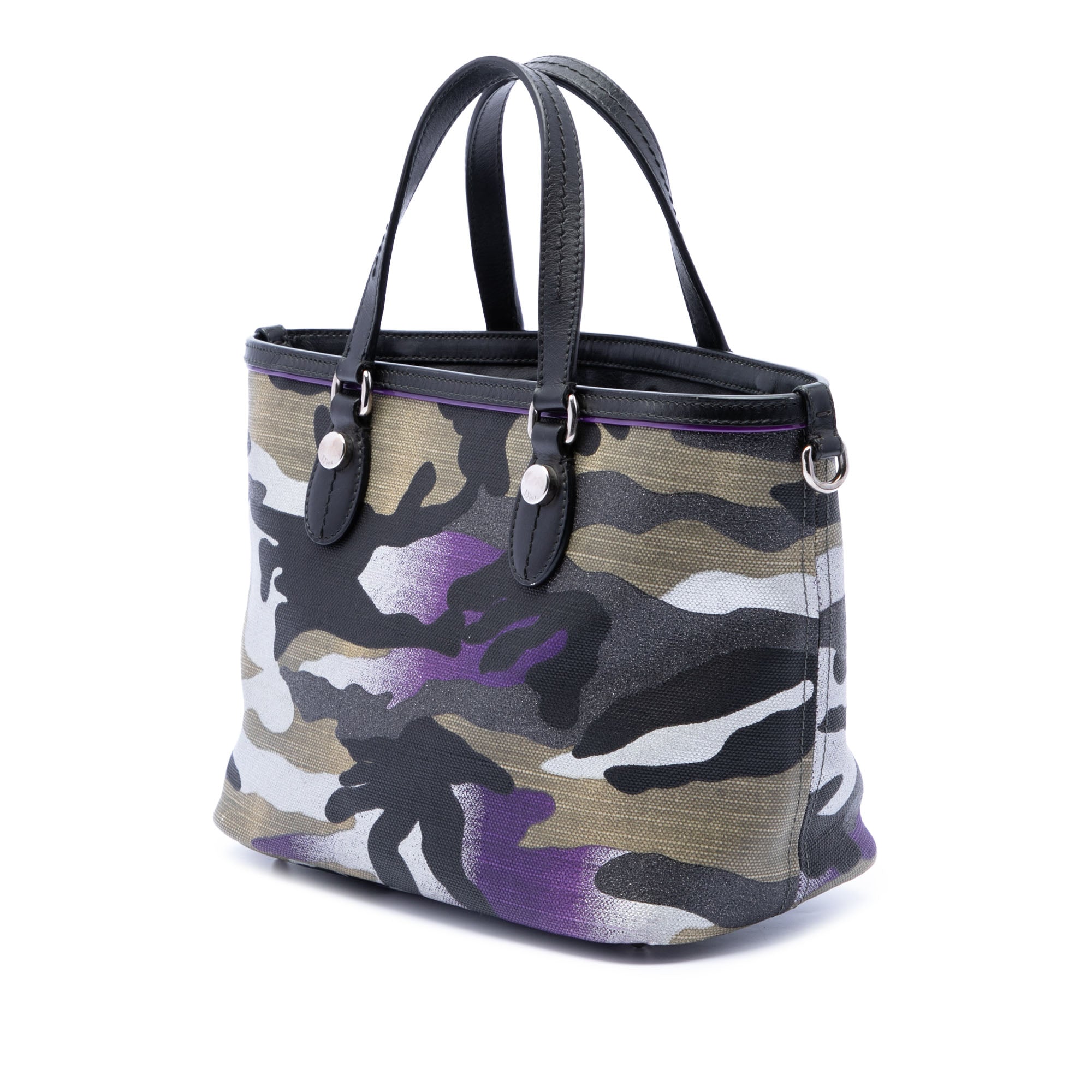 Anselm Reyle Mini Canvas Camouflage Shopping Tote - Image 2