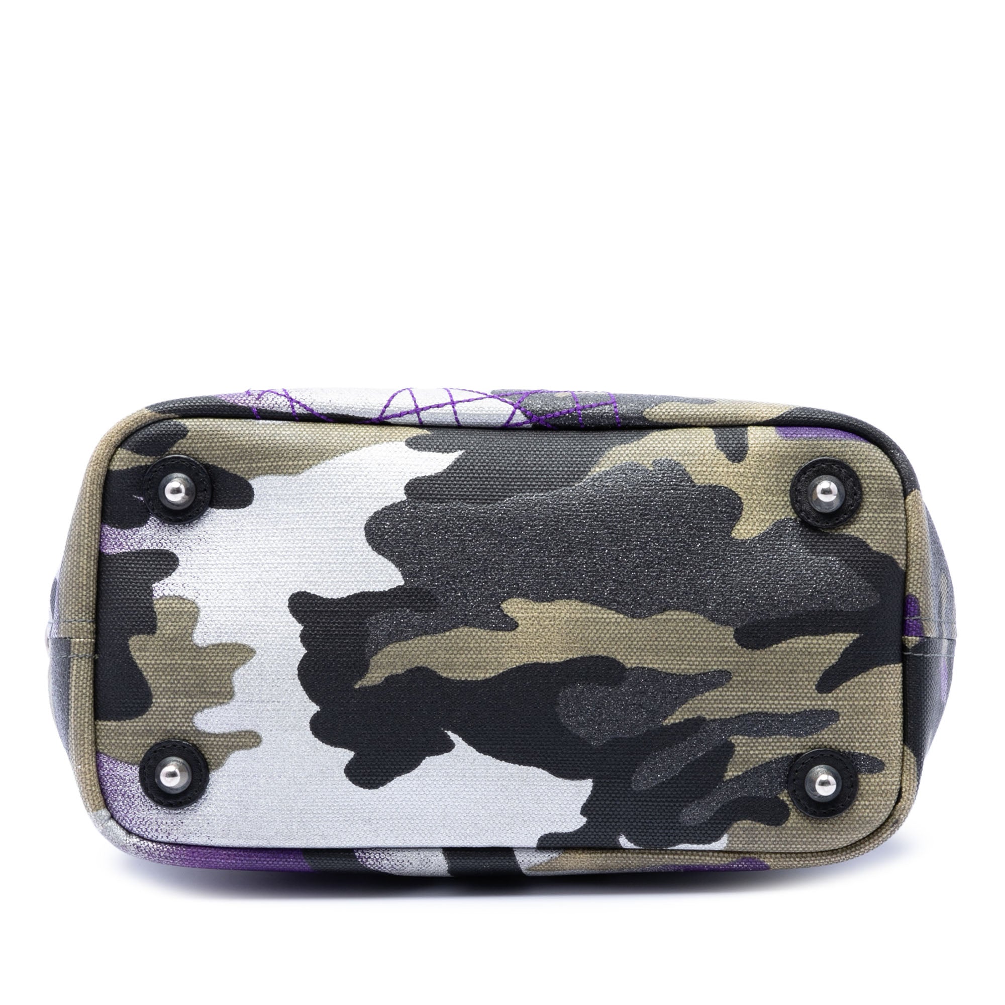 Anselm Reyle Mini Canvas Camouflage Shopping Tote - Image 3