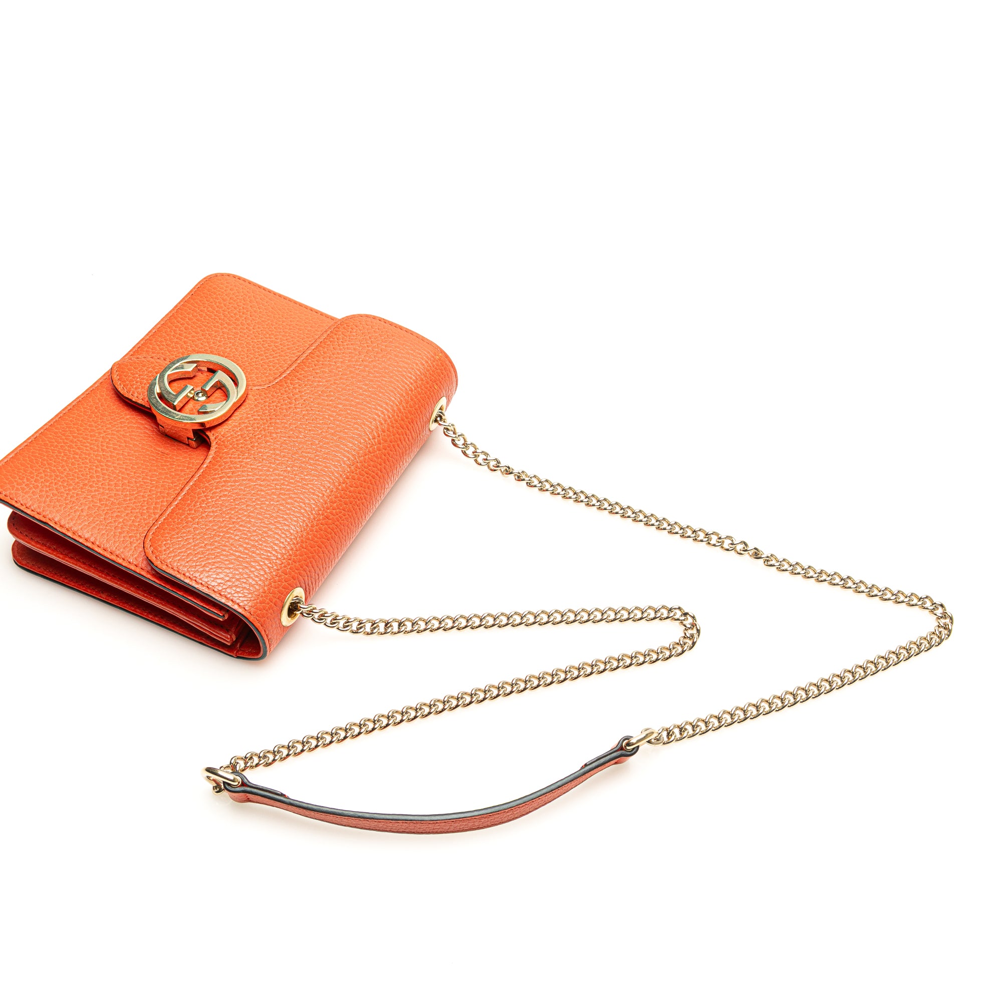 Small Dollar Calfskin Interlocking G Crossbody - Image 13