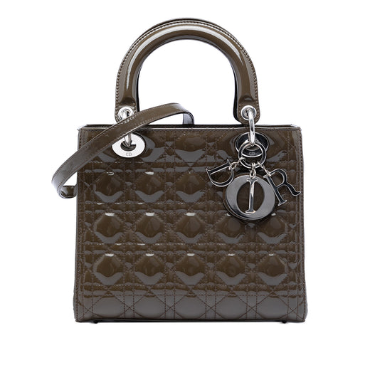 Medium Patent Cannage Lady Dior - Image 1