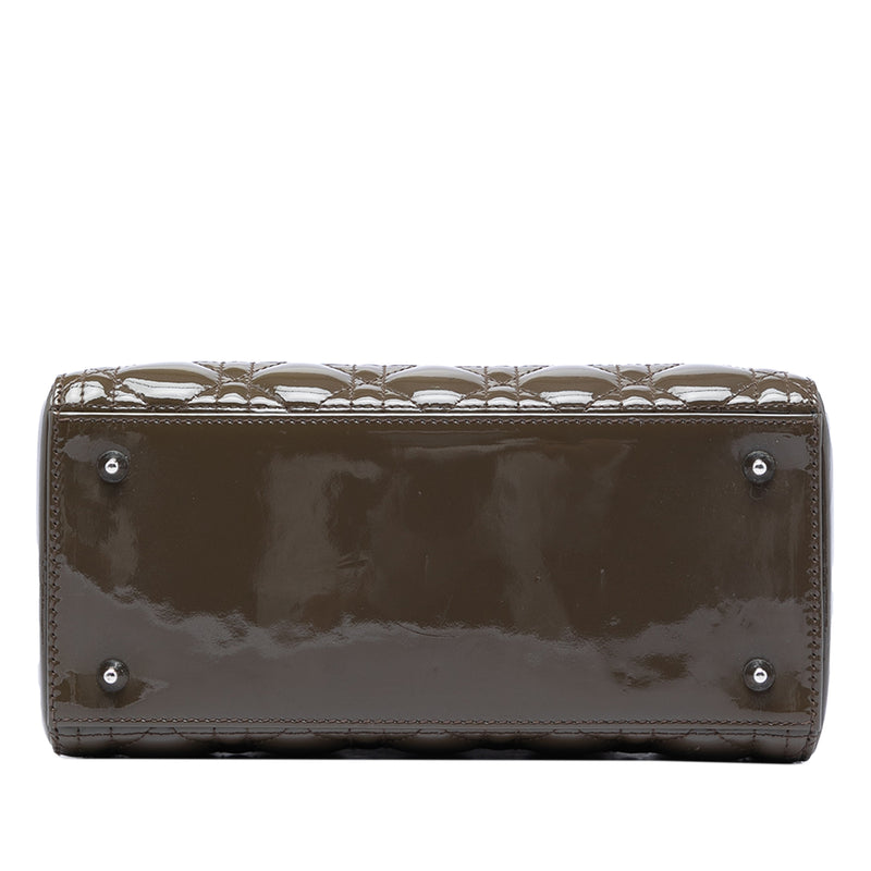 Medium Patent Cannage Lady Dior - Image 3