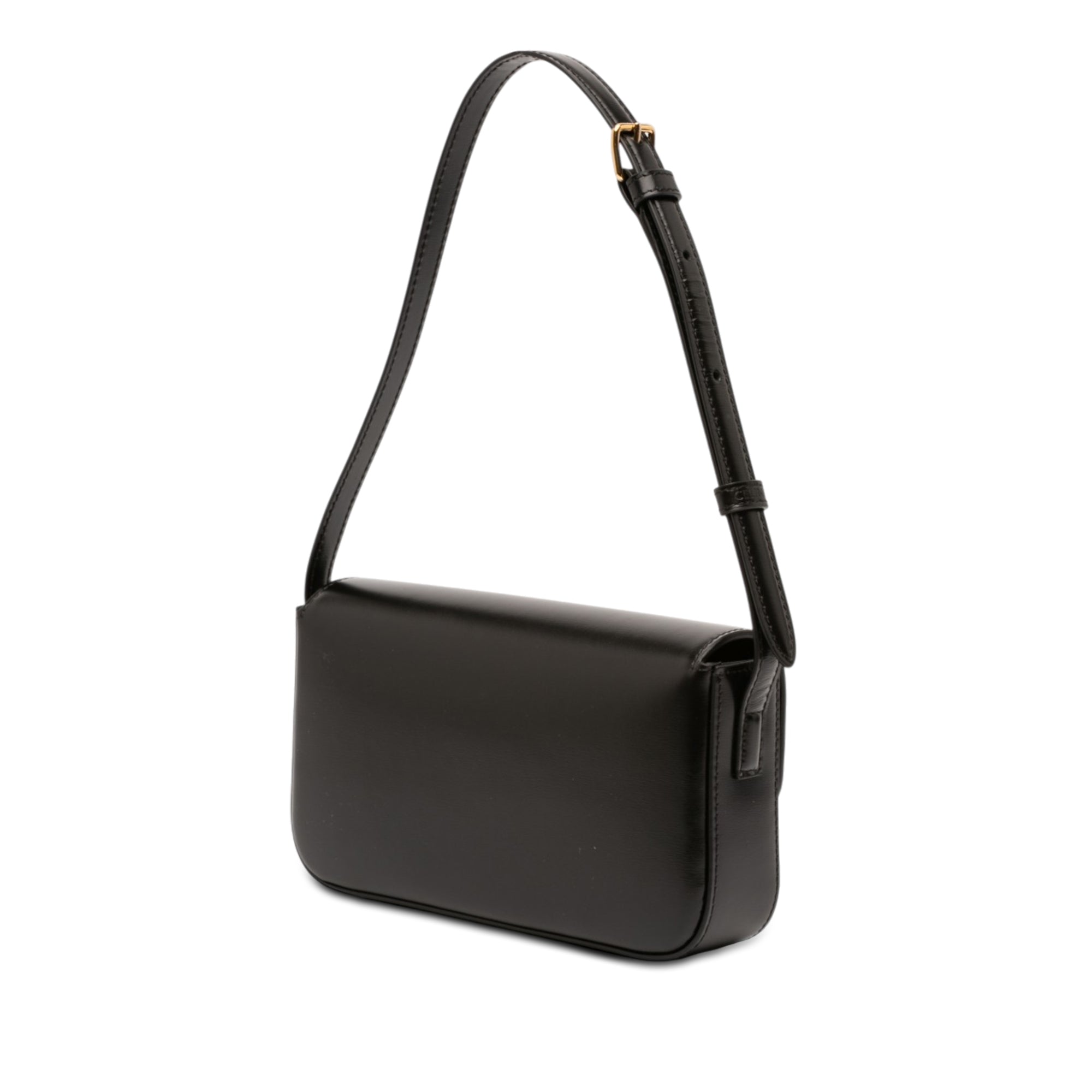 Shiny Calfskin Triomphe Claude Shoulder Bag - Image 2