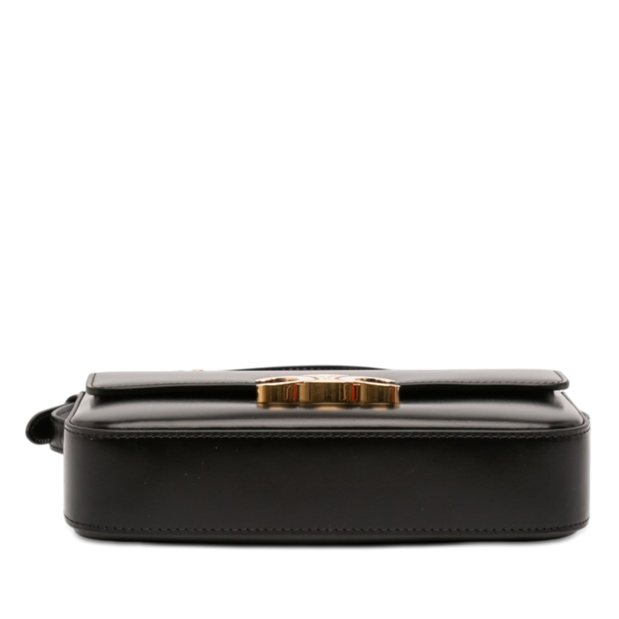 Shiny Calfskin Triomphe Claude Shoulder Bag - Image 3