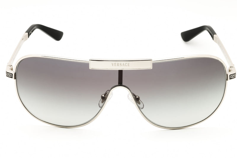 Versace 0ve2293 Shield Frame Sunglasses — Silver