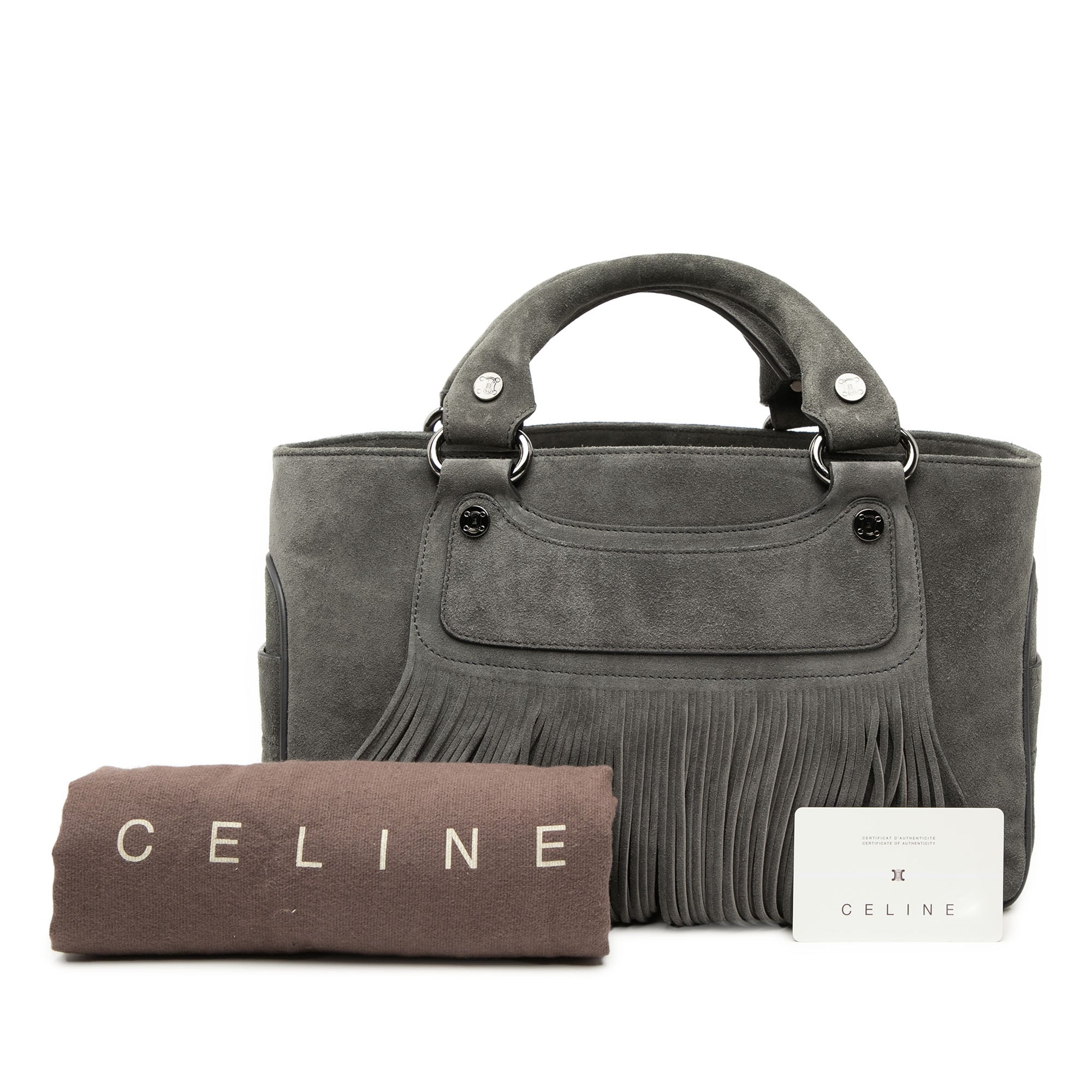 Suede Boogie Fringe Handbag - Image 8