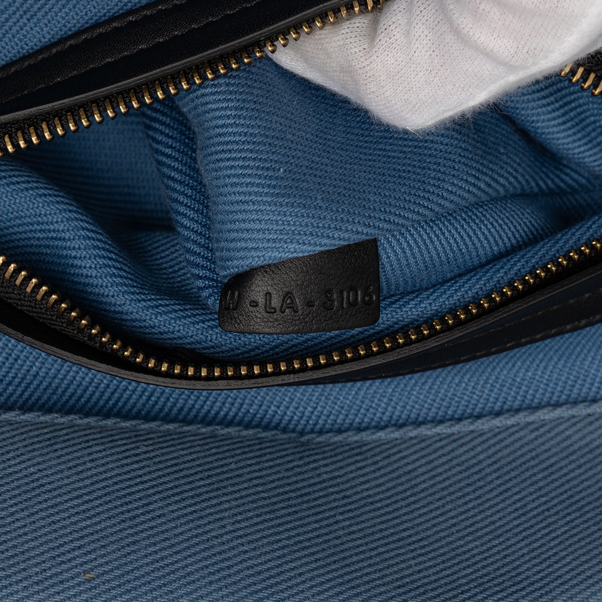 Medium Denim Phantom Luggage Tote - Image 6