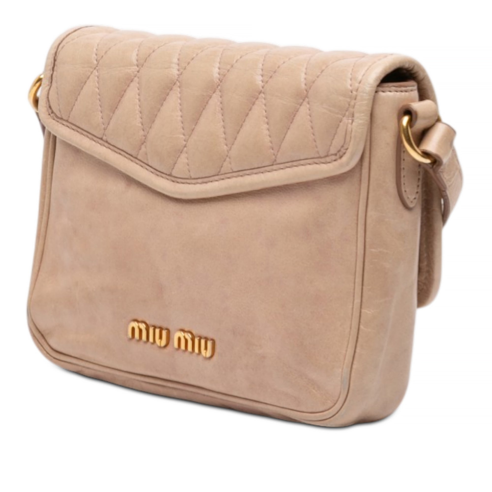 Quilted Leather Push Lock Flap - Image 2