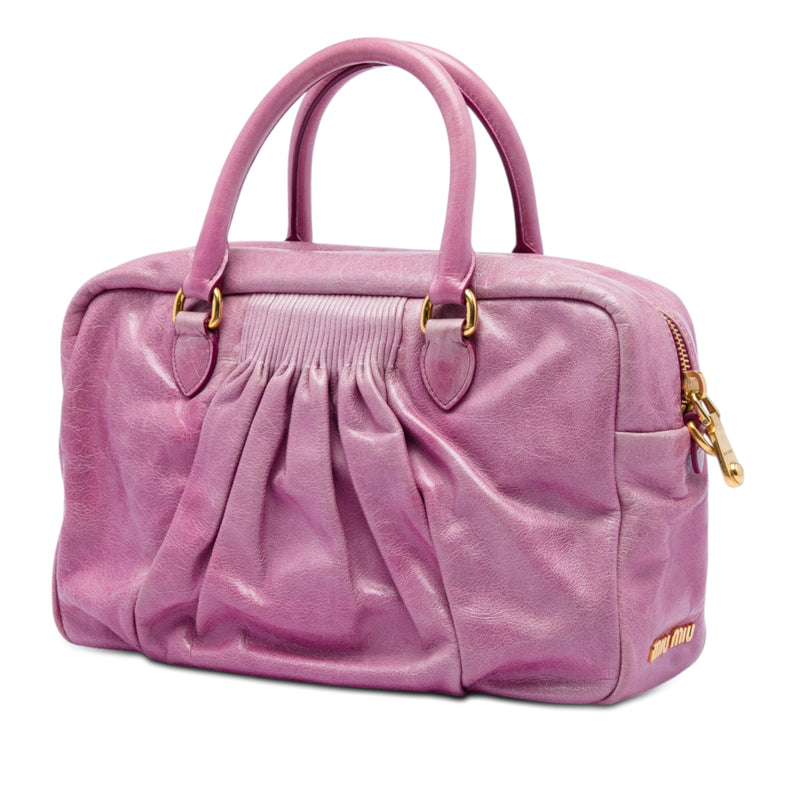 Vitello Lux Shirring Bauletto Satchel - Image 2