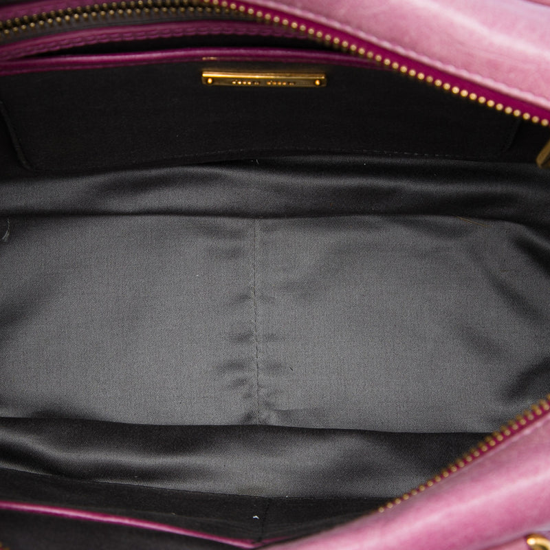 Vitello Lux Shirring Bauletto Satchel - Image 4