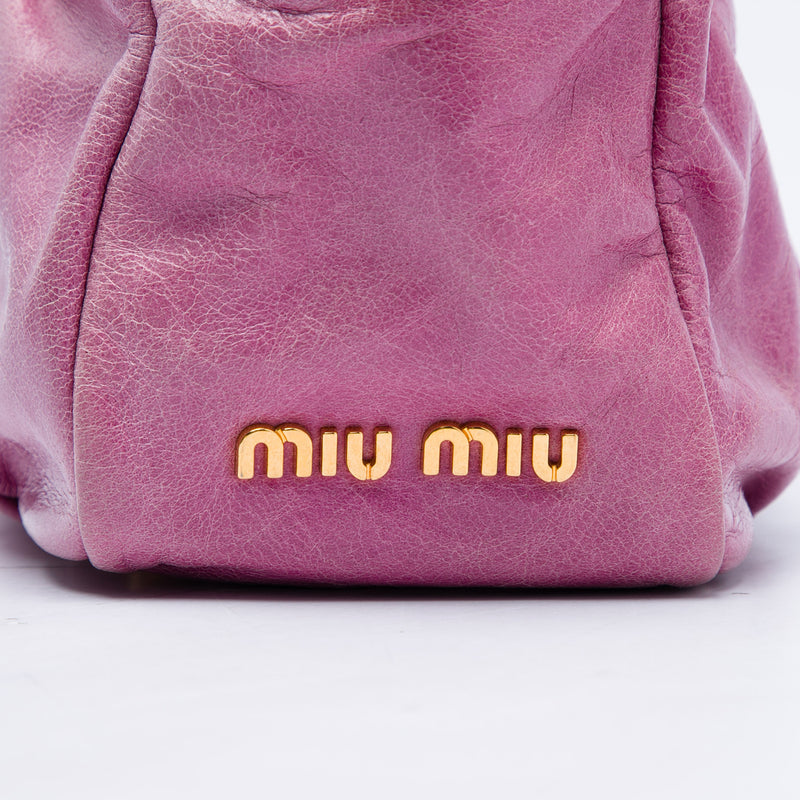 Vitello Lux Shirring Bauletto Satchel - Image 6
