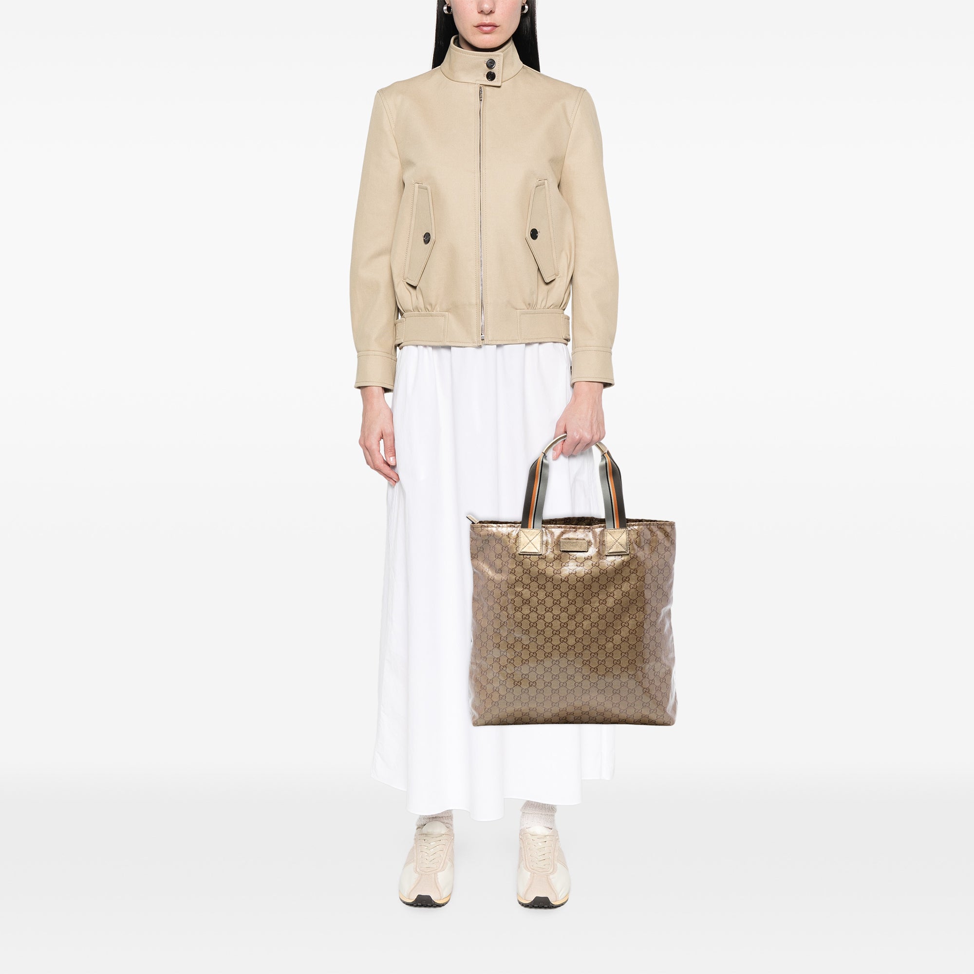 GG Crystal Vertical Web Tote - Image 7