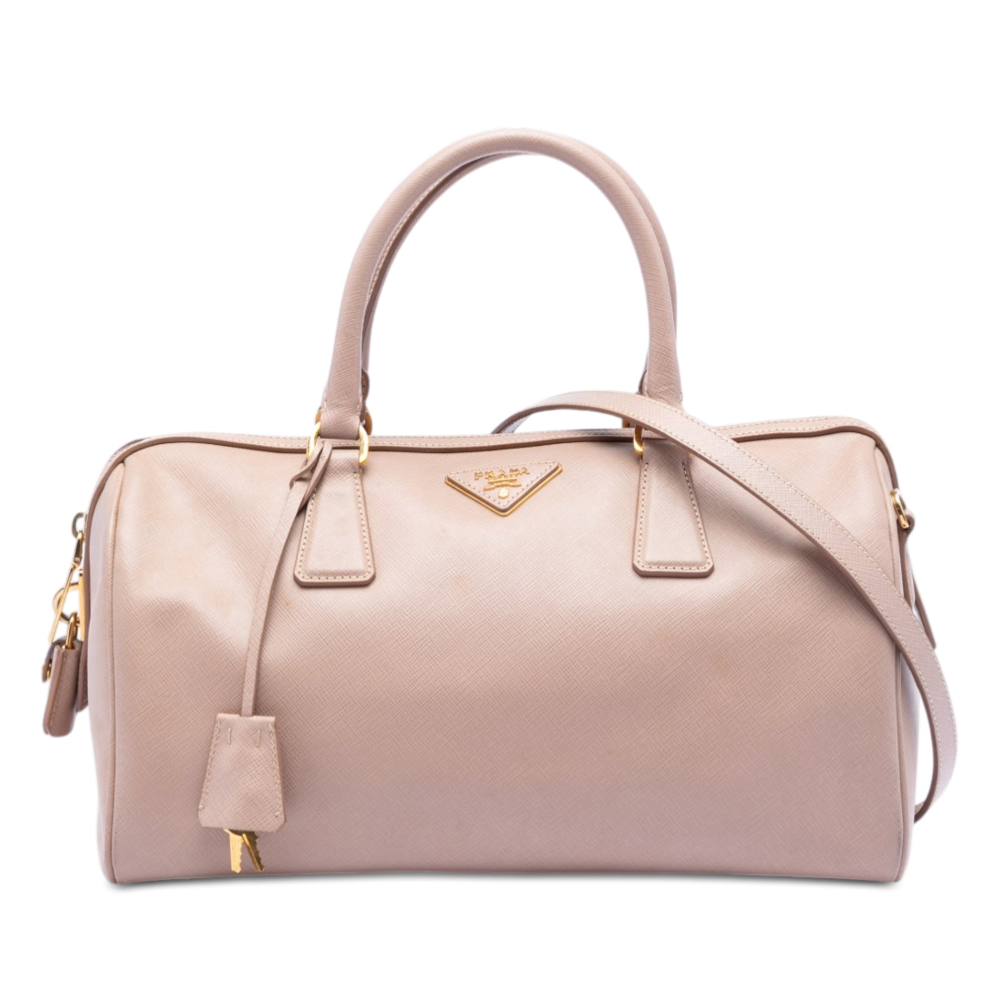Saffiano Lux Convertible Bowler Bag - Image 1