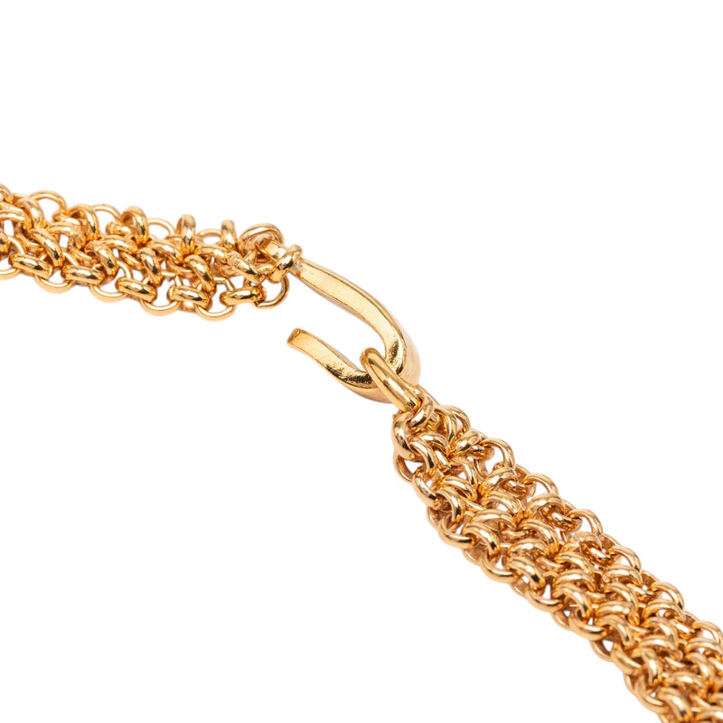 Gold Plated Double Chain Necklace - Image 4