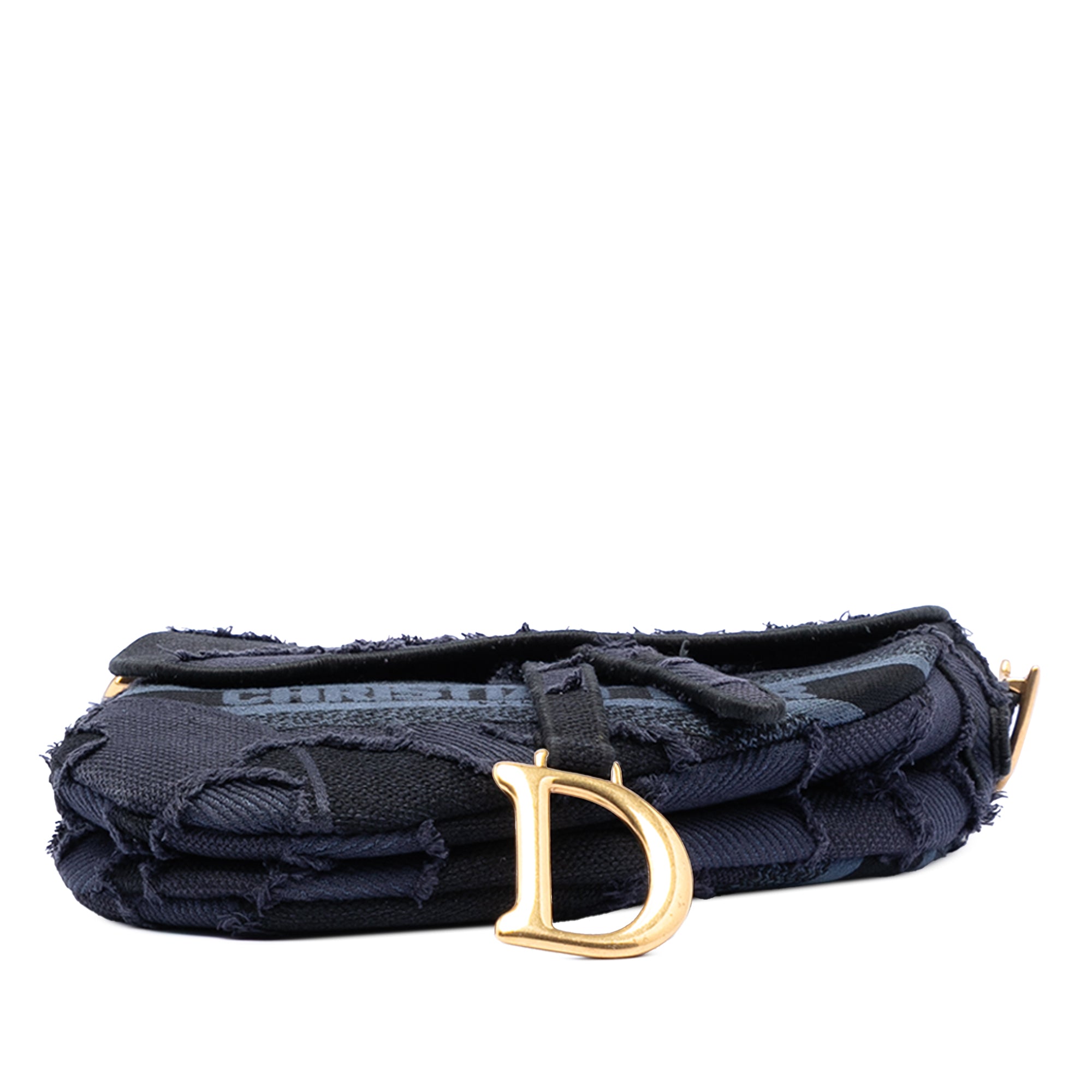 Canvas Embroidered Camouflage Saddle Bag - Image 3