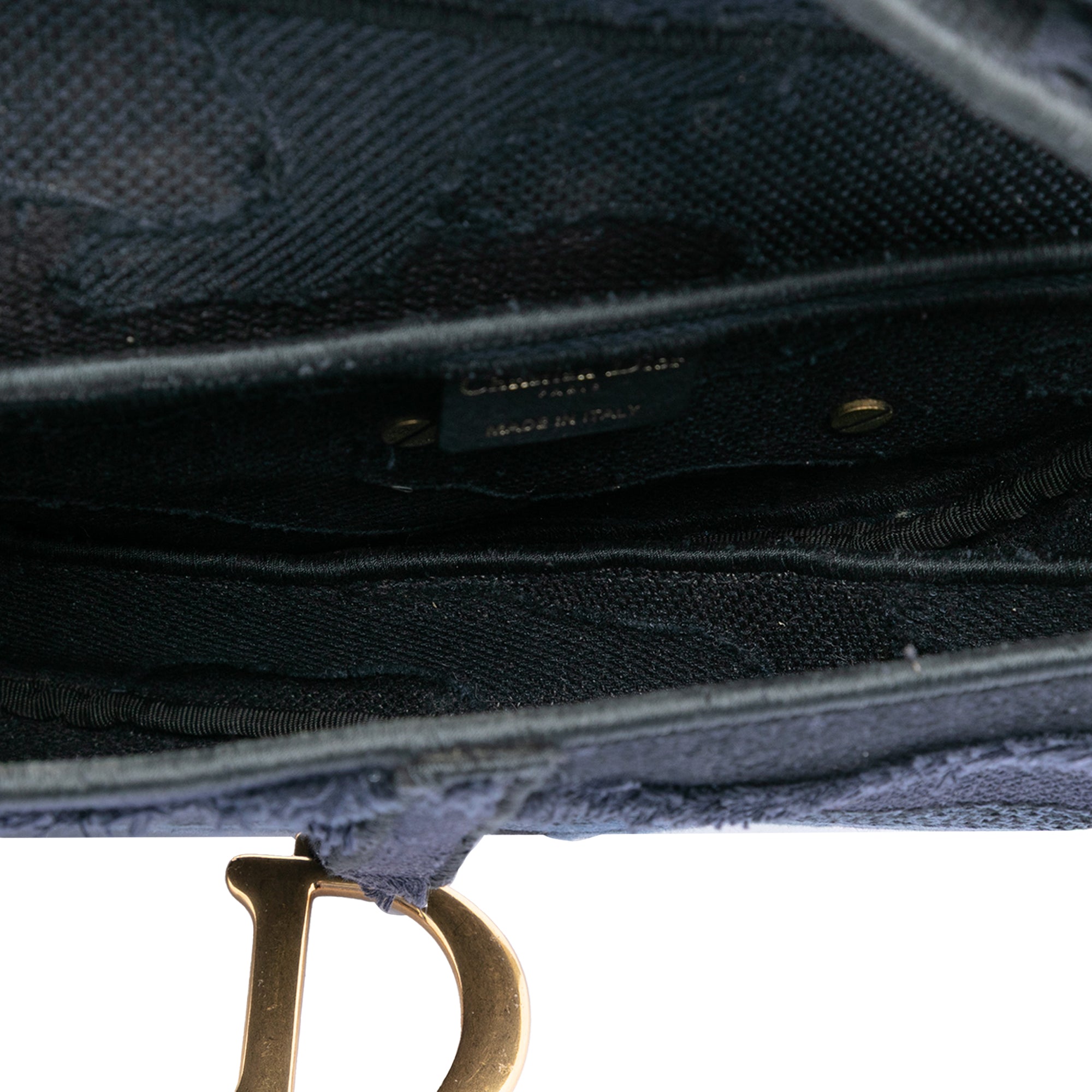 Canvas Embroidered Camouflage Saddle Bag - Image 4