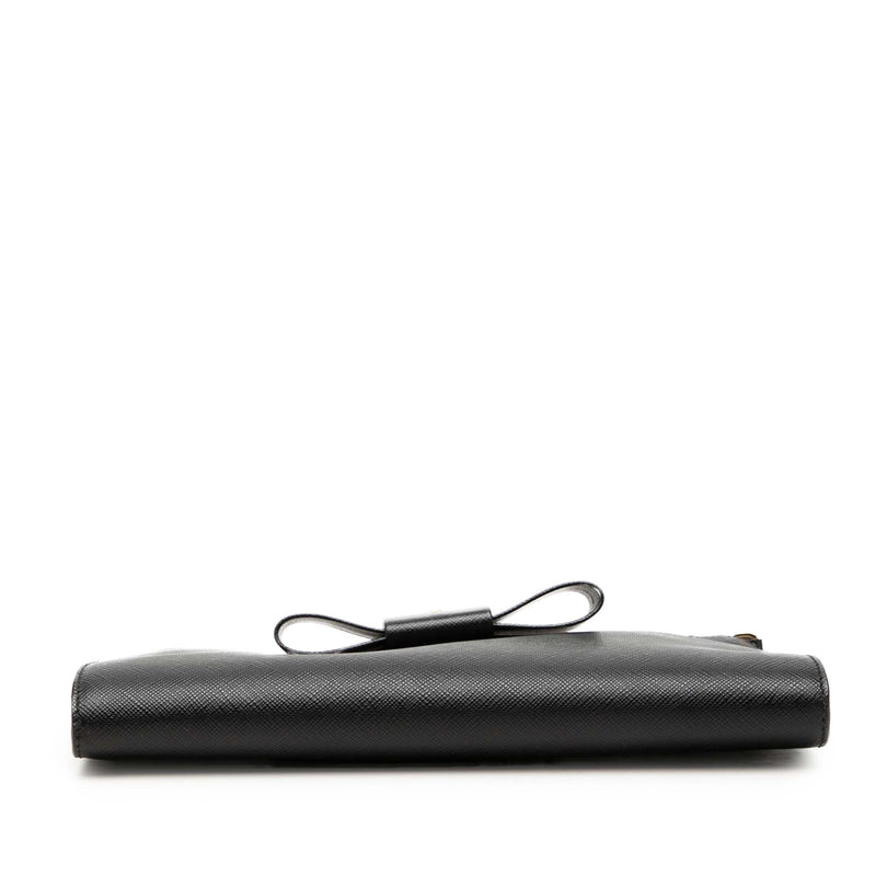 Saffiano Bow Clutch - Image 3
