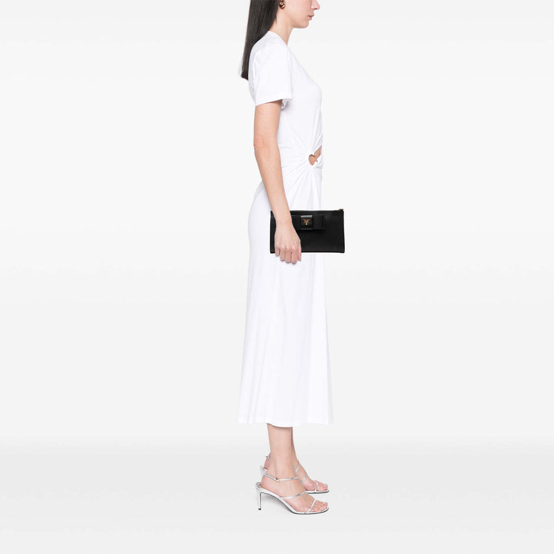 Saffiano Bow Clutch - Image 6