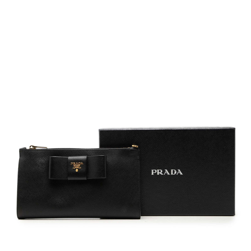 Saffiano Bow Clutch - Image 7