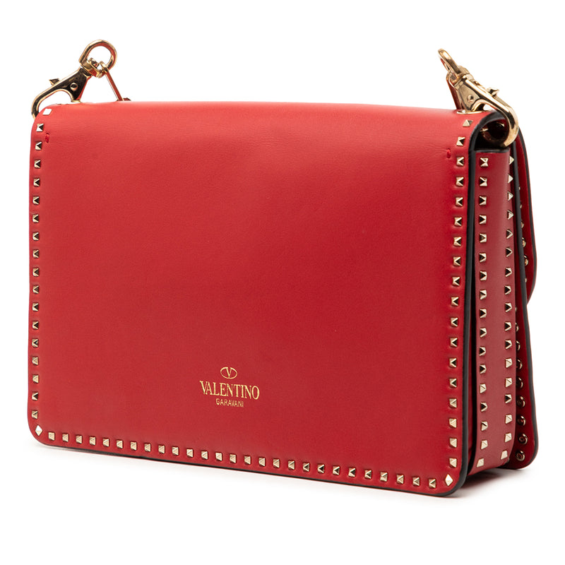 Leather Rockstud Turnlock Chain Crossbody - Image 2