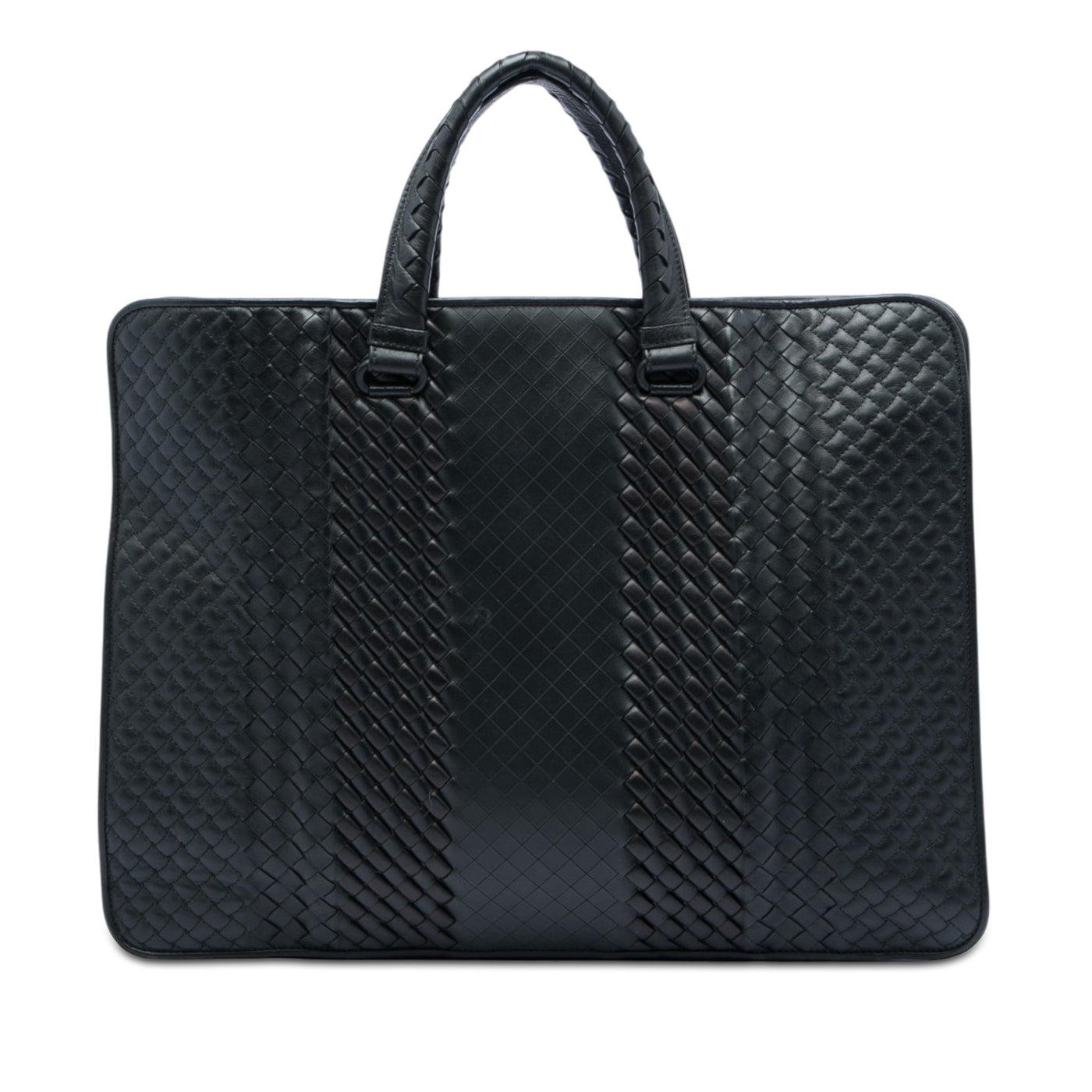 Nappa Intrecciato Club Fume Briefcase - Image 1