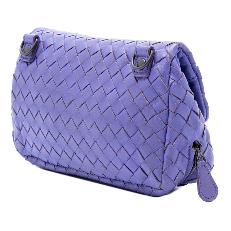 Mini Nappa Intrecciato Expandable Chain Flap Crossbody - Image 2