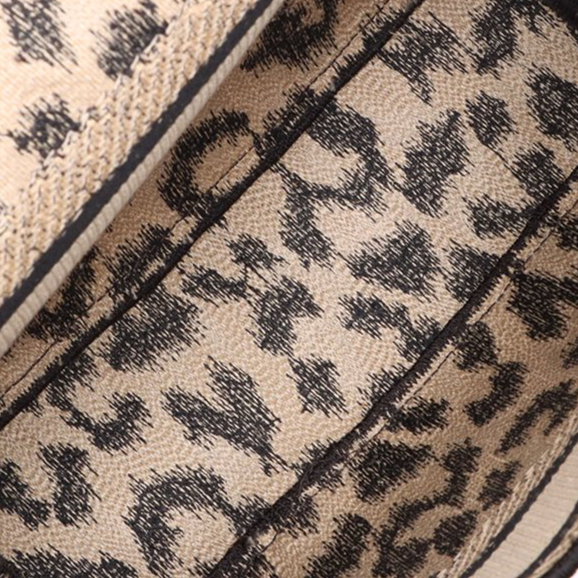 Mizza Small Embroidered Canvas Leopard DiorCamp Messenger Bag - Image 3