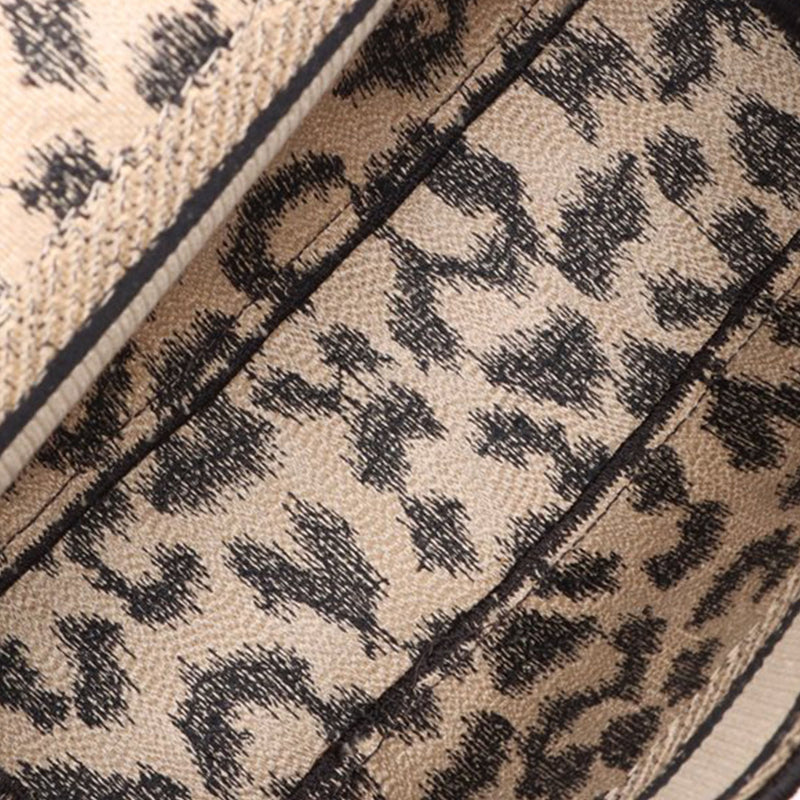 Mizza Small Embroidered Canvas Leopard DiorCamp Messenger Bag - Image 3