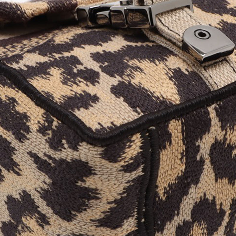 Mizza Small Embroidered Canvas Leopard DiorCamp Messenger Bag - Image 7