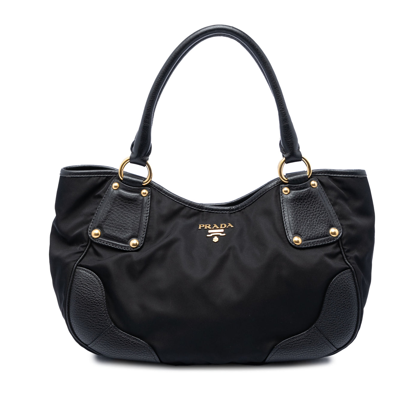 Vitello Daino Trimmed Tessuto Handbag - Image 1