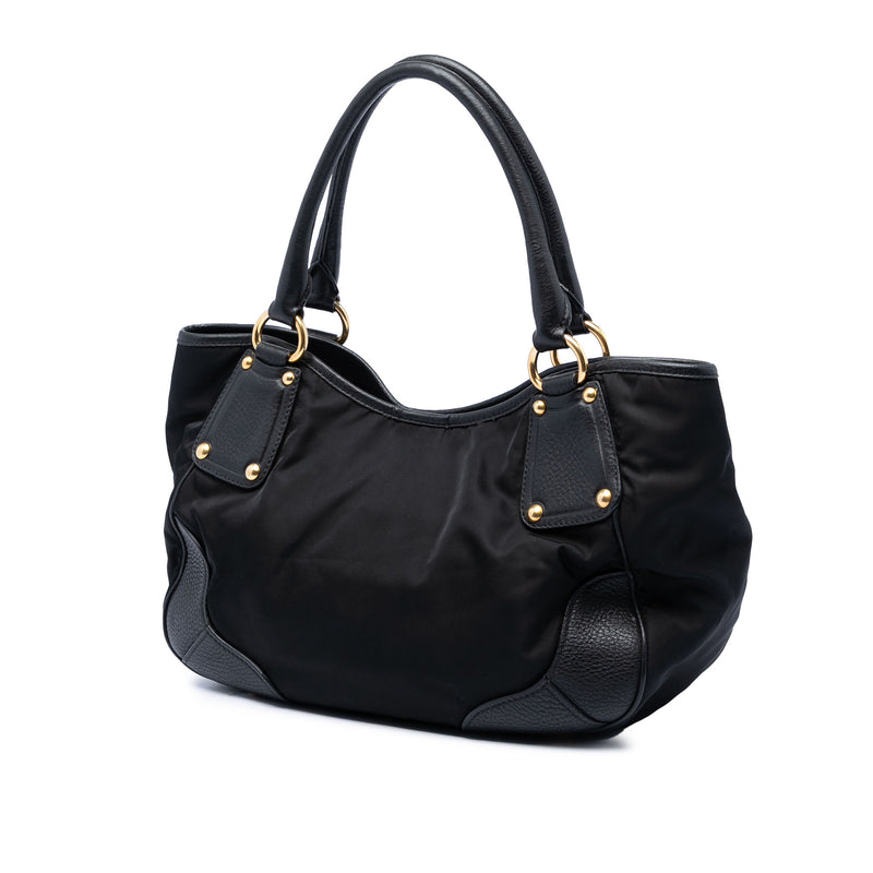 Vitello Daino Trimmed Tessuto Handbag - Image 2