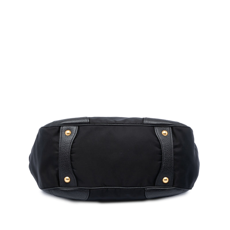 Vitello Daino Trimmed Tessuto Handbag - Image 3