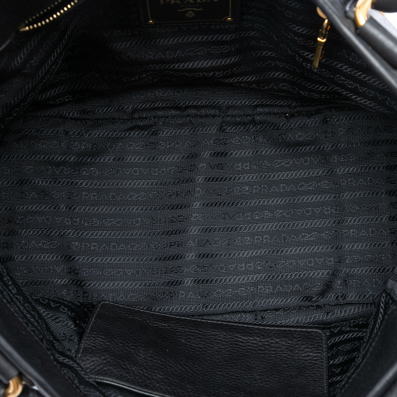 Vitello Daino Trimmed Tessuto Handbag - Image 4