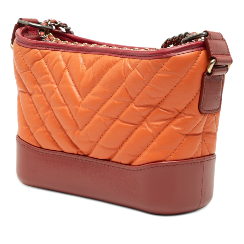 Small Chevron Lambskin Gabrielle Crossbody - Image 2