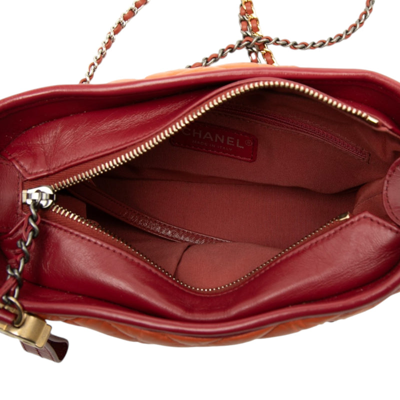 Small Chevron Lambskin Gabrielle Crossbody - Image 4
