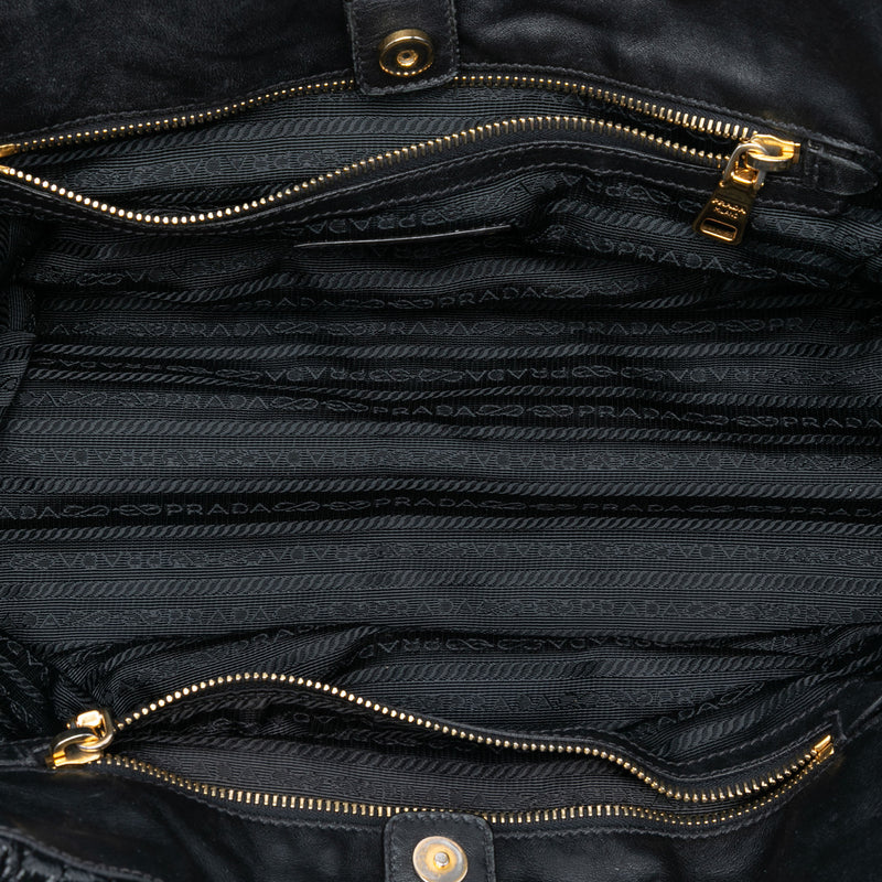 Vernice Gaufre Resin Chain Shopping Tote - Image 4