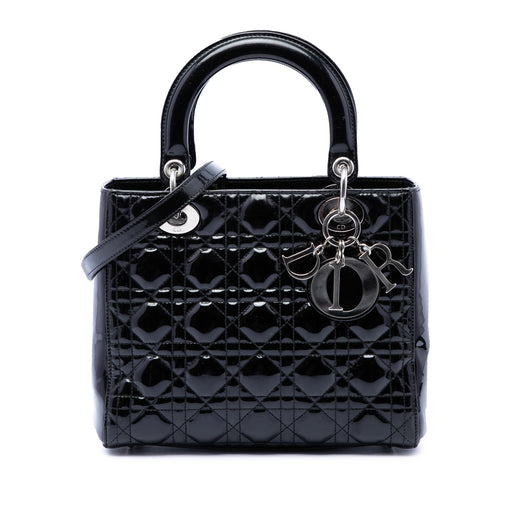 Medium Patent Cannage Lady Dior - Image 1