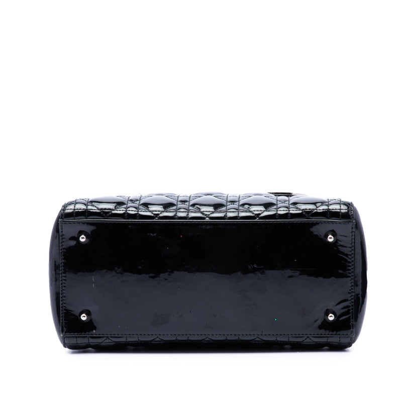 Medium Patent Cannage Lady Dior - Image 3