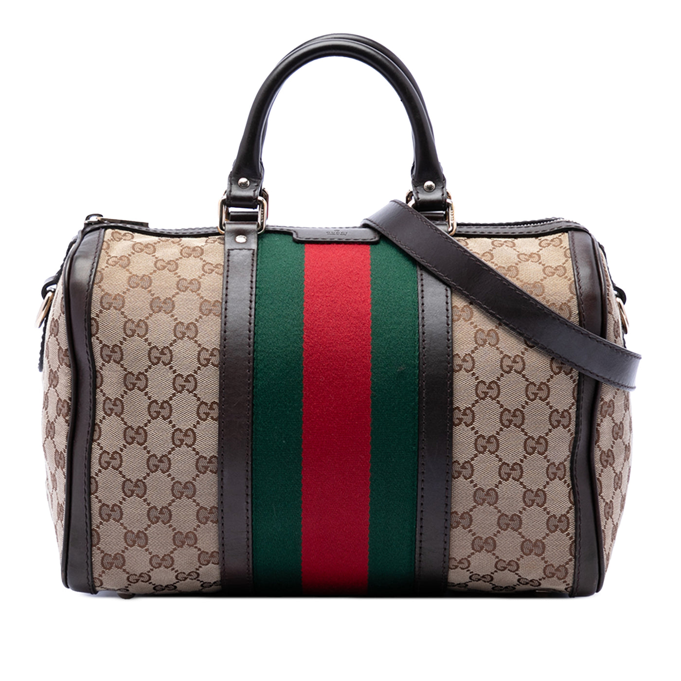 Medium GG Canvas Web Joy Boston Bag - Image 1