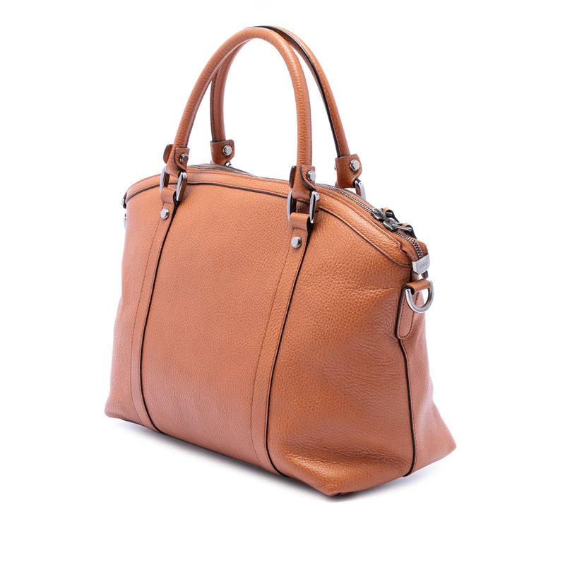 Medium Calfskin GG Charm Dome Satchel - Image 2