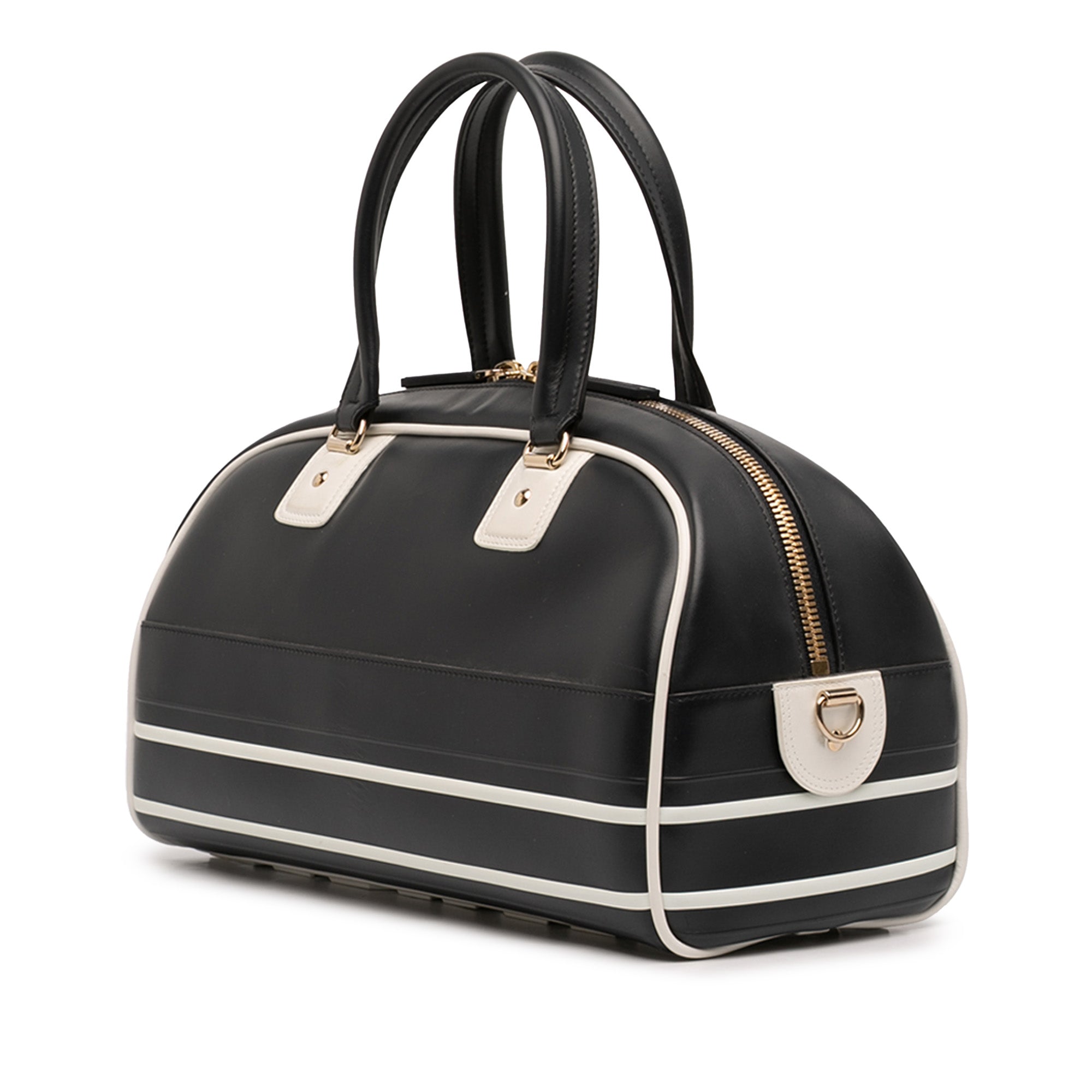 Medium Leather Dior Vibe Zip Bowling Bag - Image 2