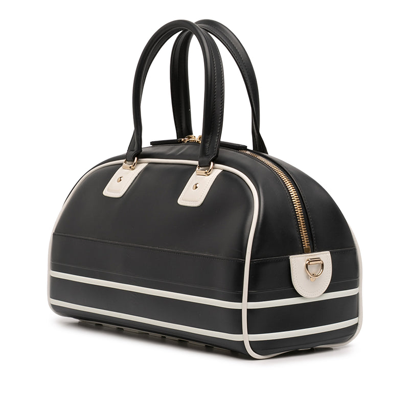 Medium Leather Dior Vibe Zip Bowling Bag - Image 2