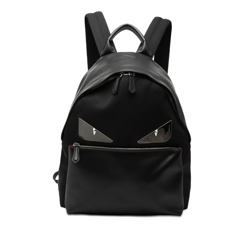 Nylon and Leather Bug Eyes Monster Backpack